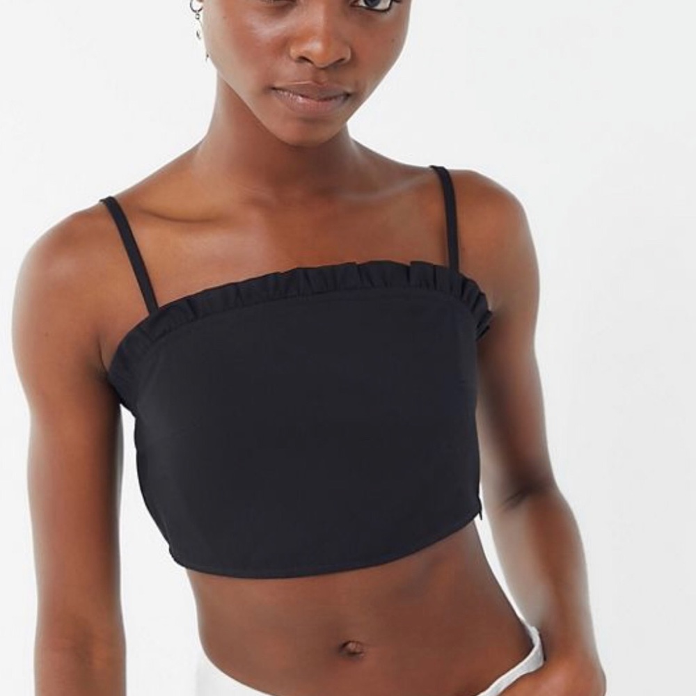 Urban outfitters urban renewal black crop top